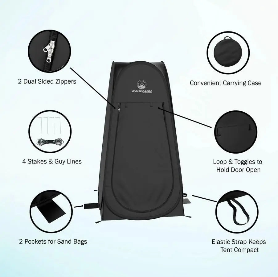 Wakeman Outdoors Portable Pop-Up Privacy Shelter for Camping