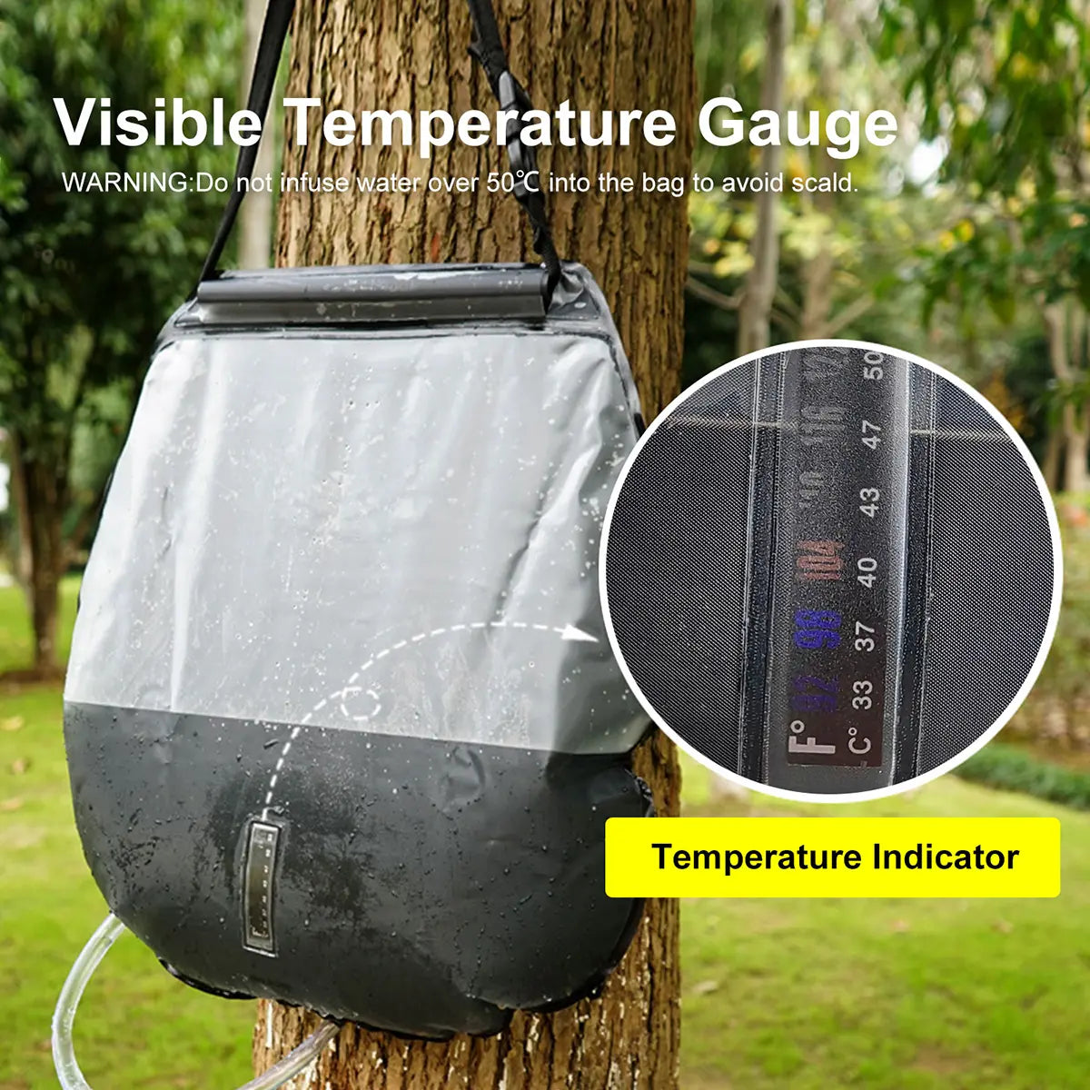 Ann Katy Portable Privacy Tent and Shower Kit - 2-Piece Set with 5 Gallon Solar Shower Bag, Waterproof Instant Canopy for Camping, Hiking, and Fishing