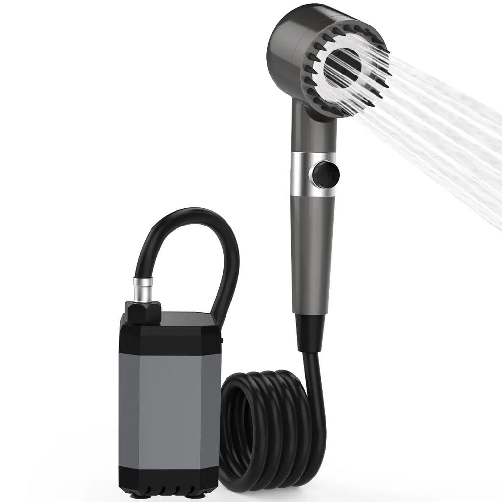 Portable Electric Shower with 12000mAh Battery - Ideal for Camping, Hiking, Pet Cleaning, and Car Washing - Essential Travel Accessory and Camping Gear