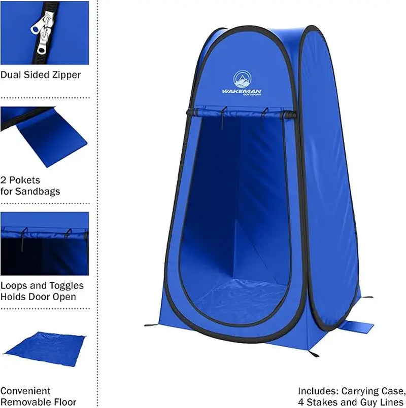 Wakeman Outdoors Portable Pop-Up Privacy Shelter for Camping