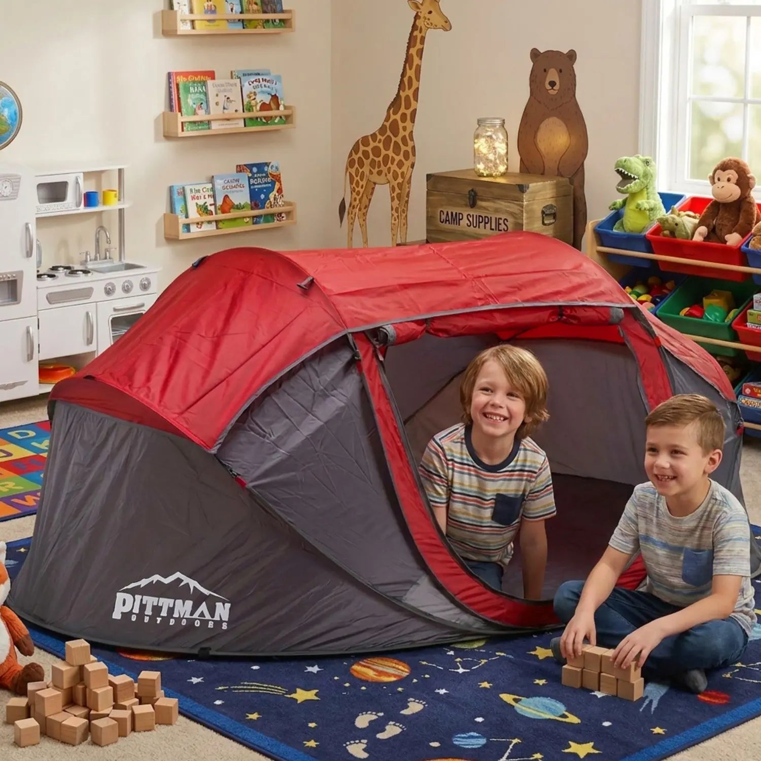 Instant Setup Pop-Up Camping Tent for 2 or 4 Persons