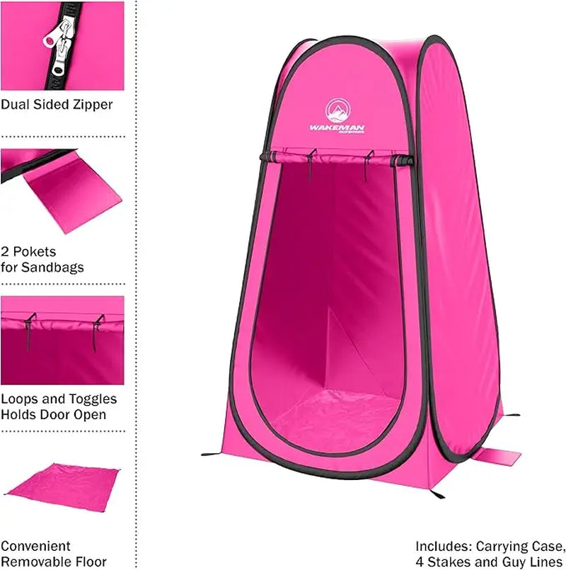 Wakeman Outdoors Portable Pop-Up Privacy Shelter for Camping