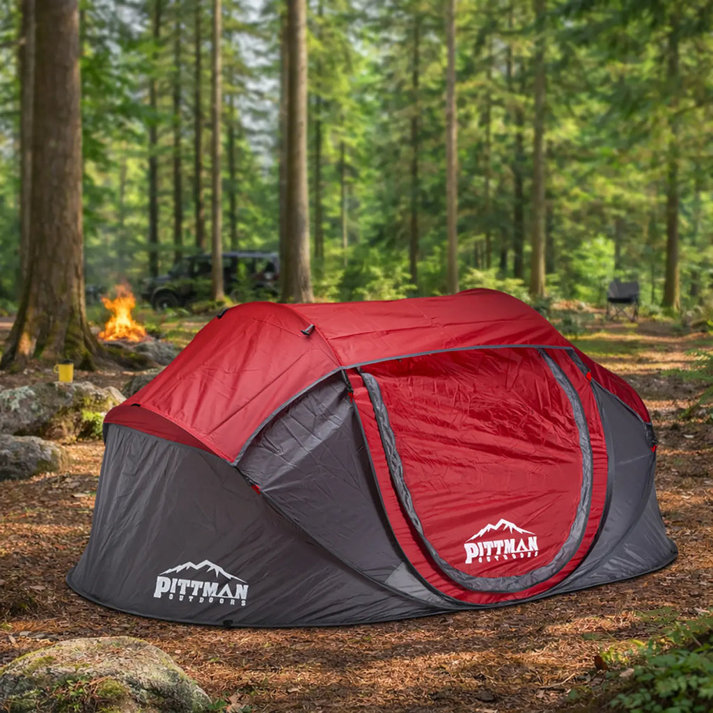 Instant Setup Pop-Up Camping Tent for 2 or 4 Persons