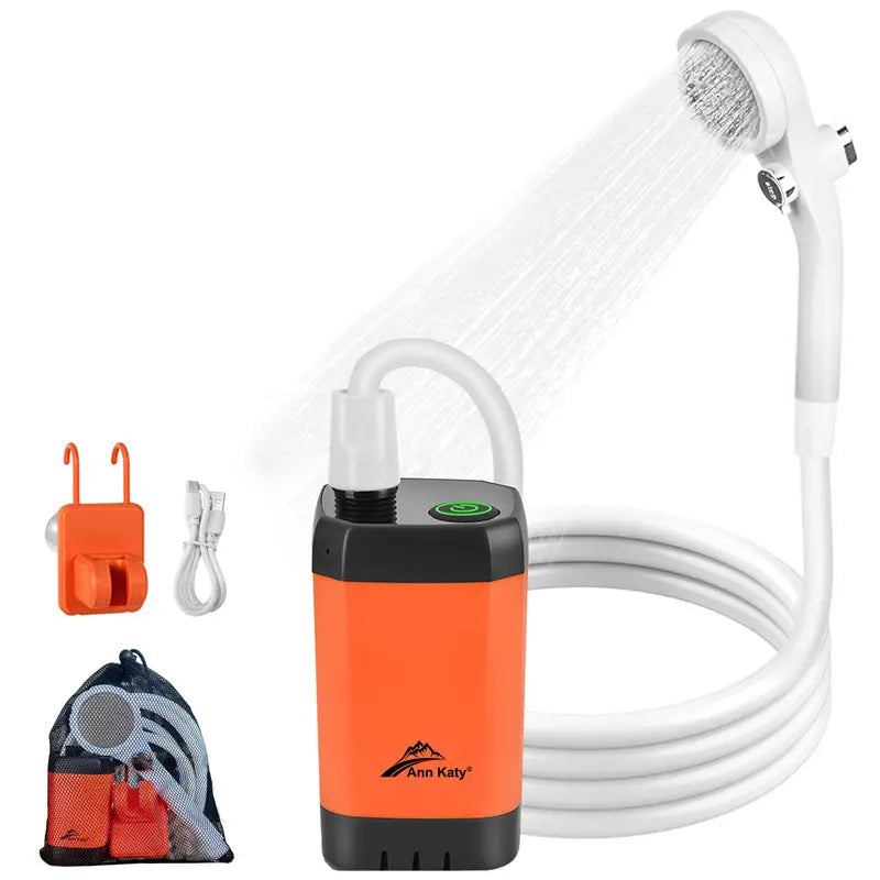 Ann Katy Portable Privacy Tent and Shower Kit - 2-Piece Set with 5 Gallon Solar Shower Bag, Waterproof Instant Canopy for Camping, Hiking, and Fishing