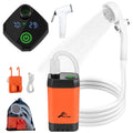 Portable Electric Shower for Camping - 6000mAh Rechargeable Pump with Intelligent Digital Display for Hiking, Travel, and Outdoor Washing