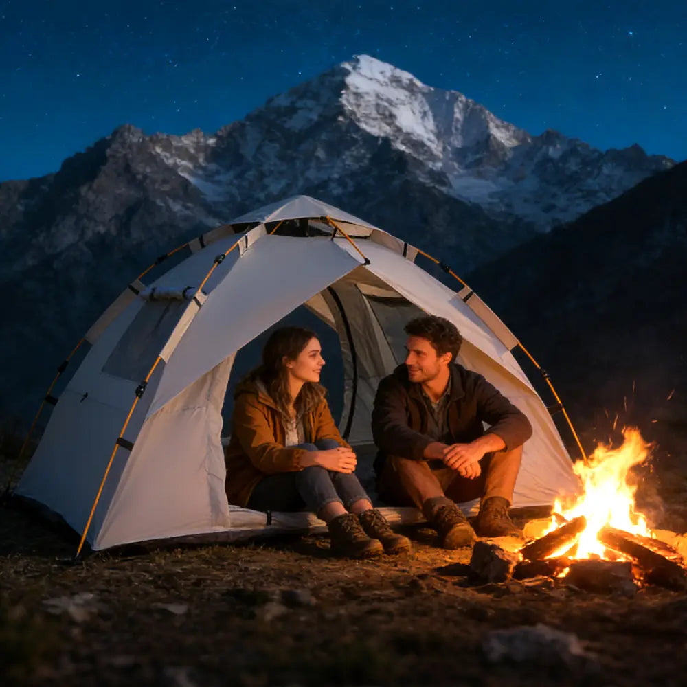 2-3 Person Waterproof Pop-Up Tent - Quick 60 Second Setup, 4-Season Dome Tent for Family Camping, Hiking, Backpacking, and Beach Use - Lightweight and Portable Camping Essential
